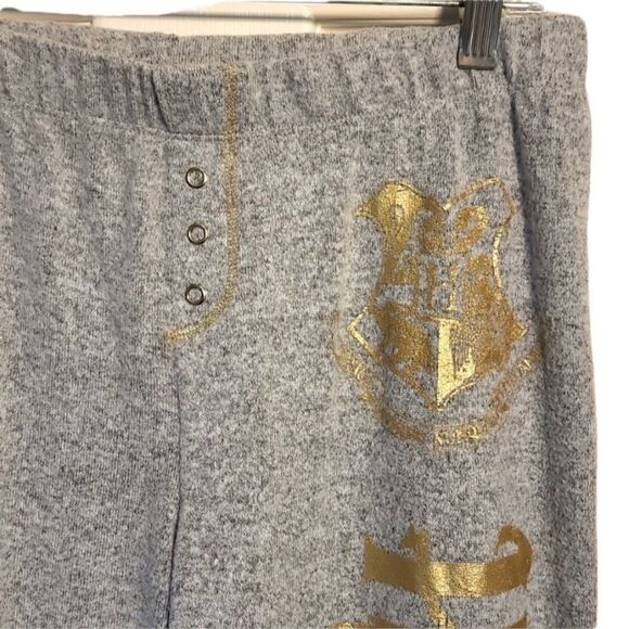 Harry Potter Hogwarts Gray Sweatpants pj lounge pants size small - Picture 4 of 5